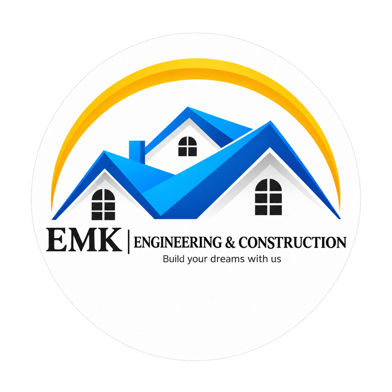 EMK Engineering & Construction Logo - Jaffna
