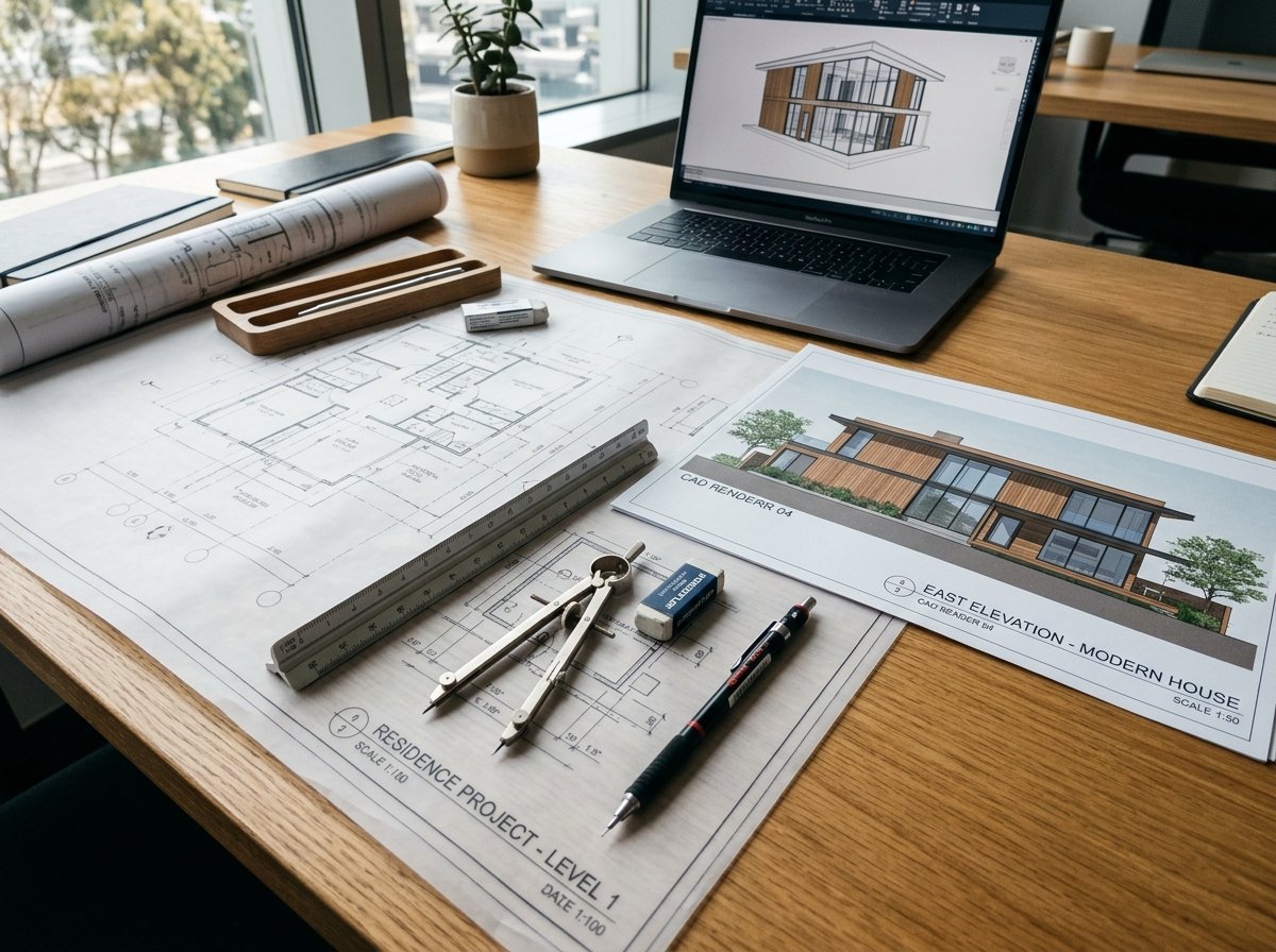 Architectural blueprints and 3D house designs - EMK Construction